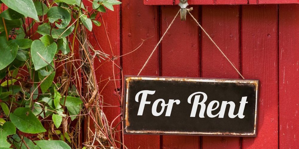 For rent sign on rental property